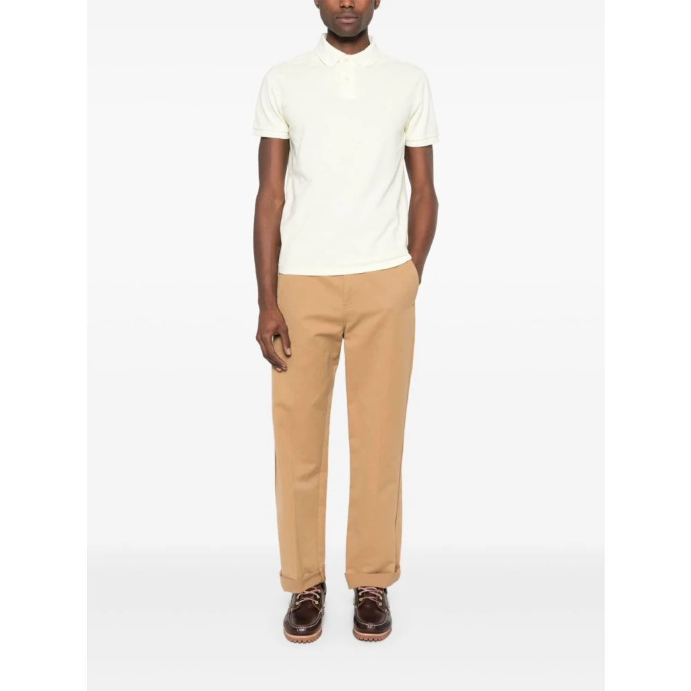 Polo Ralph Lauren Gele T-shirt Herenmode Ss25 White Heren