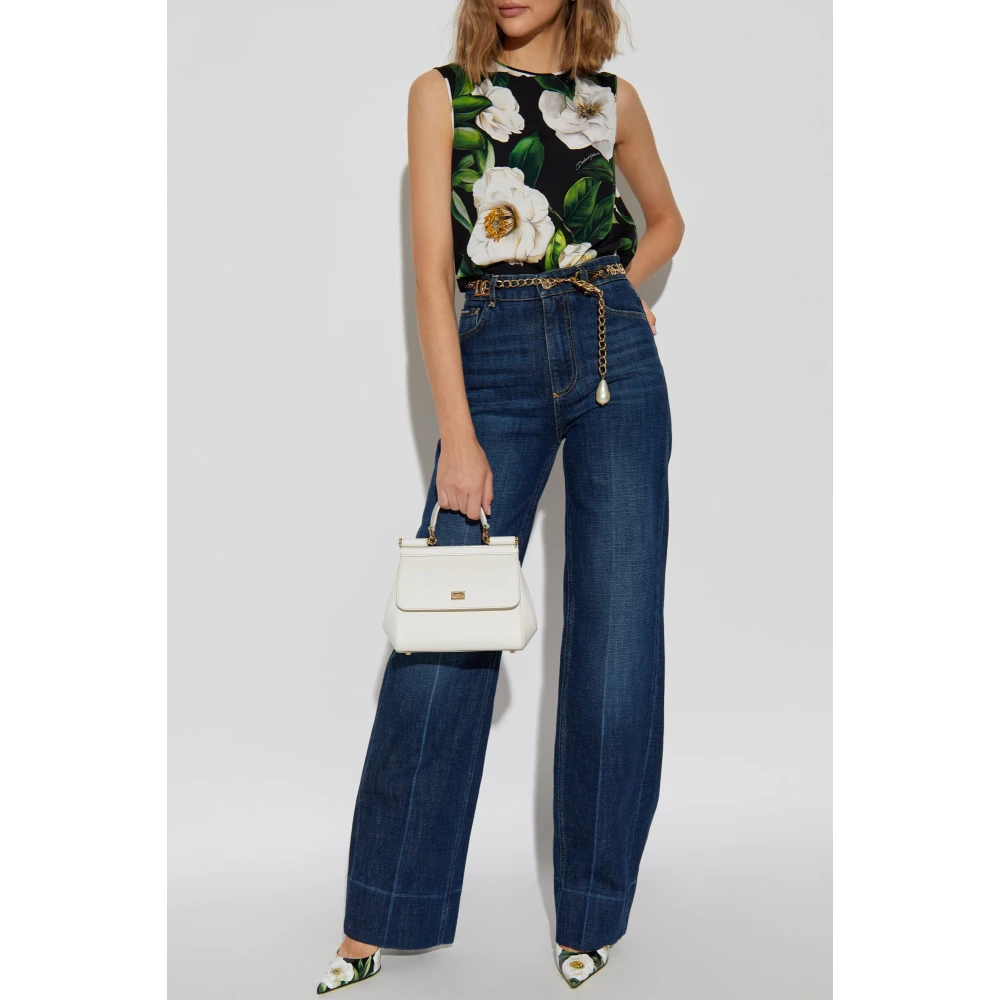 Dolce & Gabbana Top met bloemenmotief Multicolor Dames