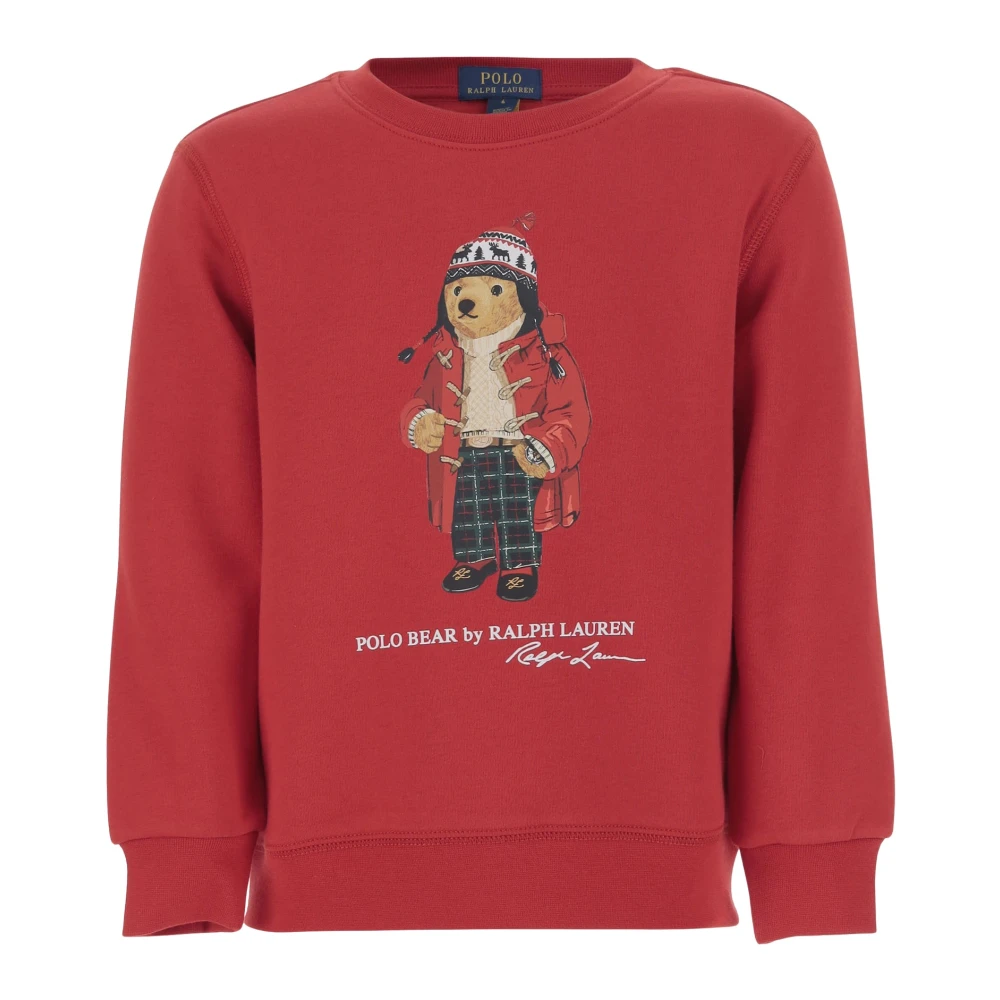 Polo Ralph Lauren Polo Bear Sweatshirt i bomullsblandning Red, Pojke