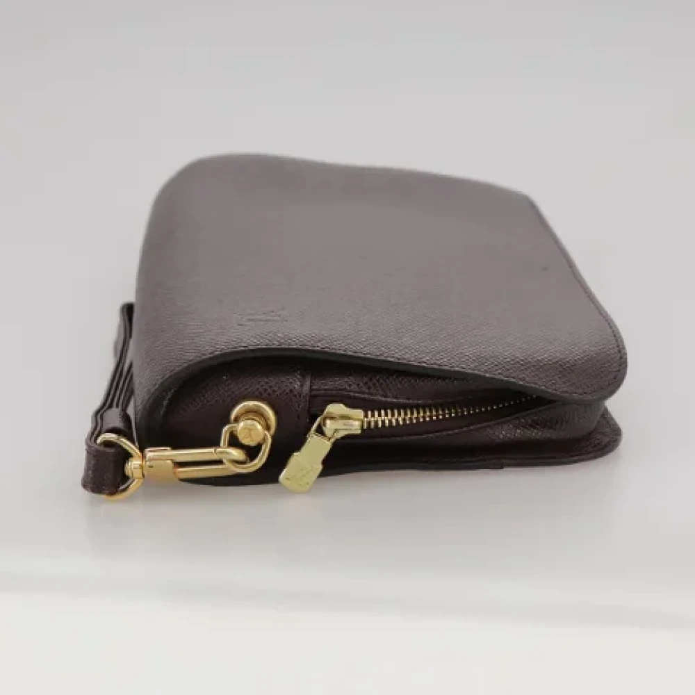 Louis Vuitton Vintage Pre-owned Leather clutches Brown Dames