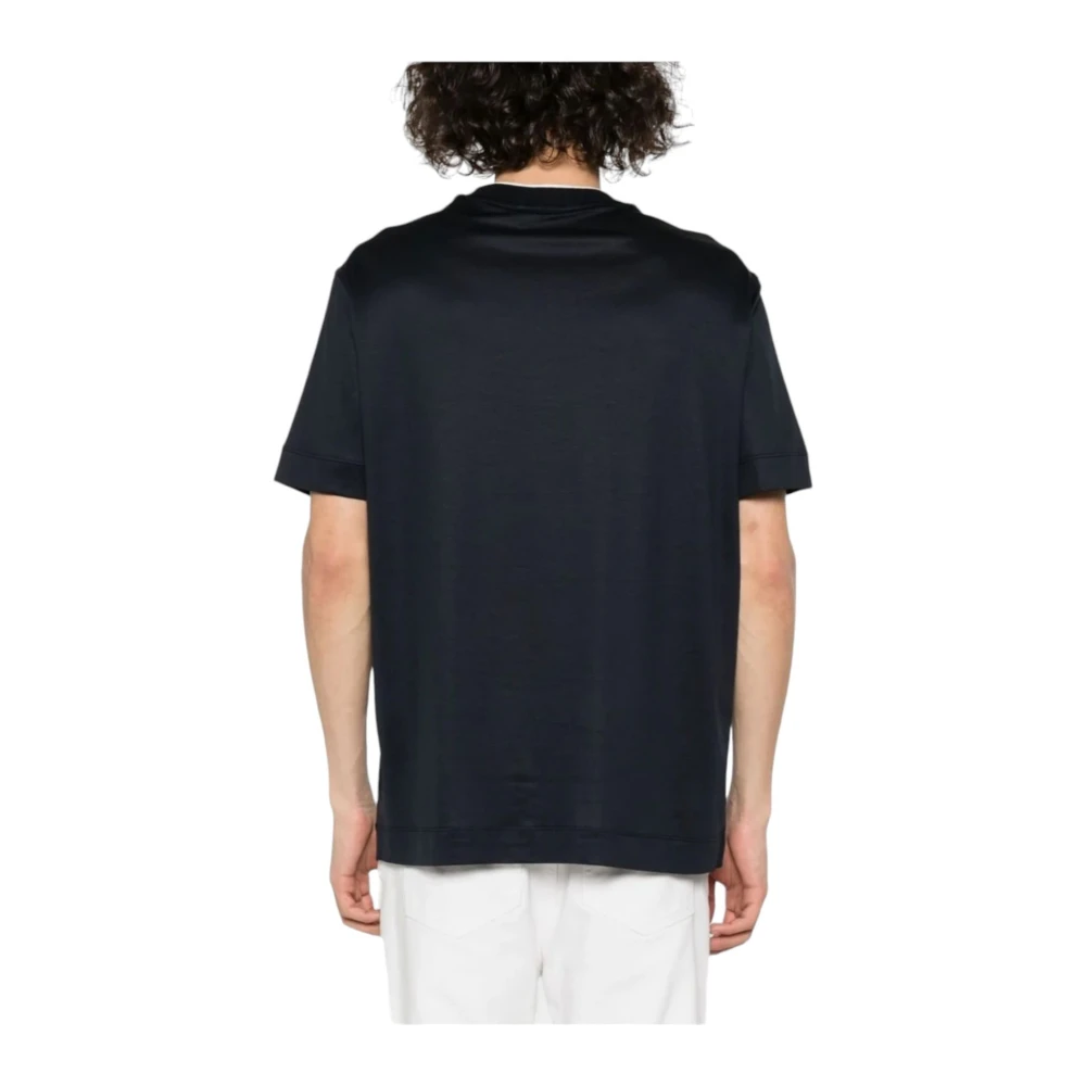 Emporio Armani Korte Mouw T-shirt Blue Heren
