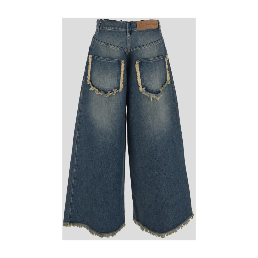 Moncler Jeans met Franjes Blue Dames