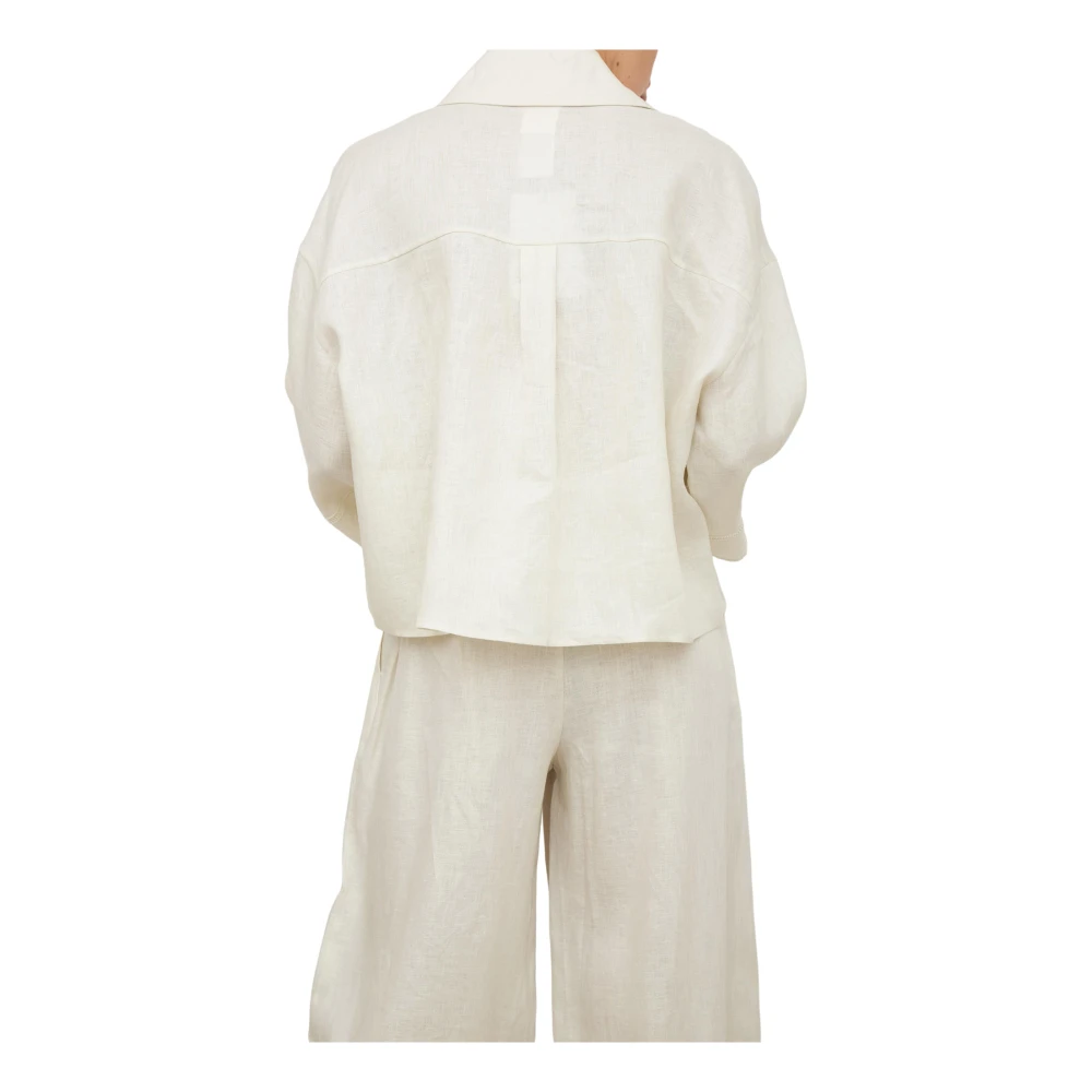 Max Mara Stijlvolle Blouse voor Vrouwen White Dames