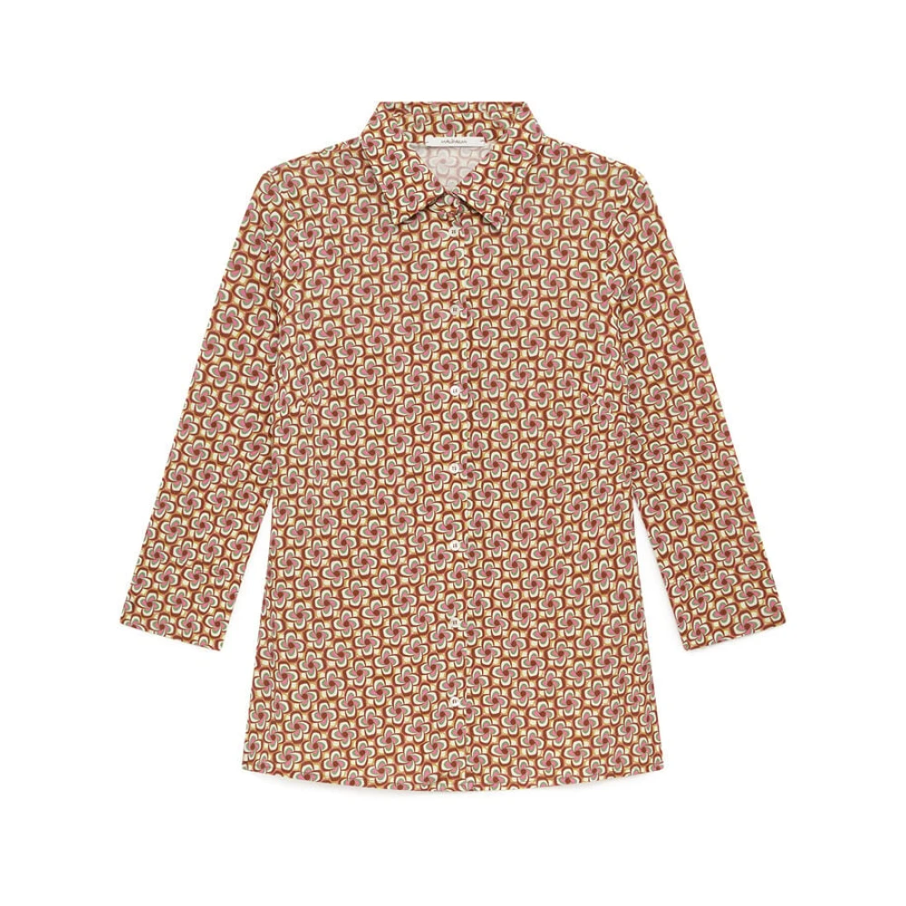 Maliparmi Women's Brown Mini Mouliné Shirt