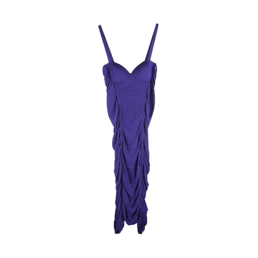 Balmain Pre-owned Fabric dresses Purple Dames