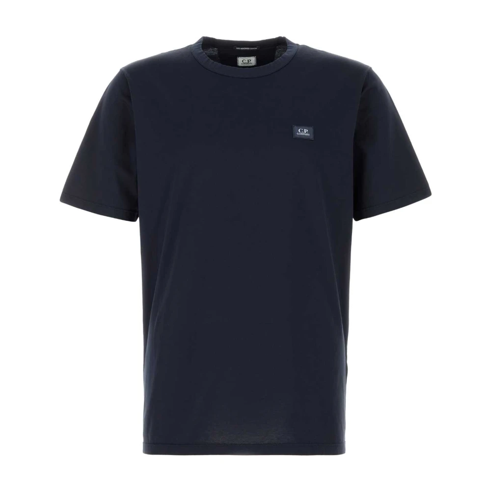 C.p. Company Men's Blue T-Shirts, Xl, Short-Sleeved Cotton T-Shirt