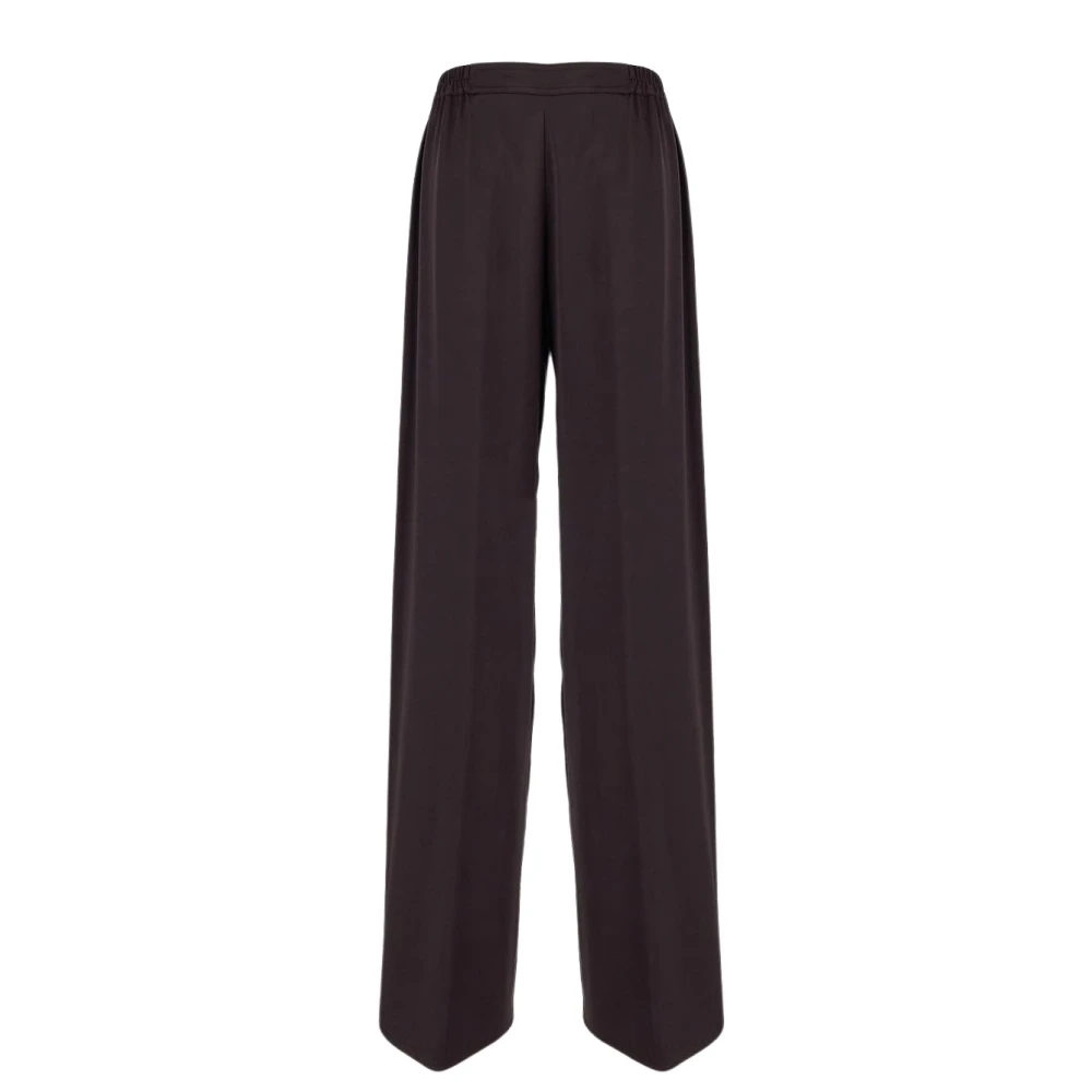 Gentryportofino Paarse Wollen Rechte Broek Purple Dames