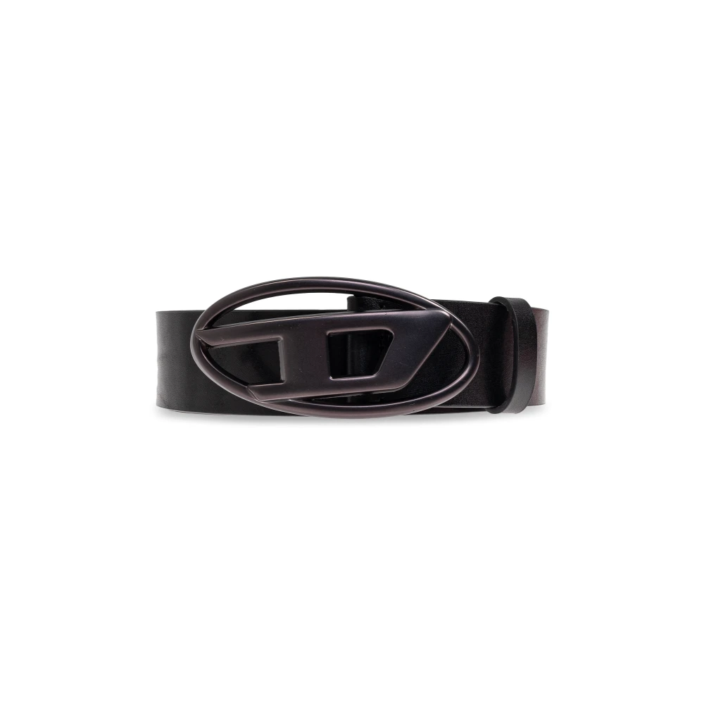 Diesel Donna Nero - Cintura Oval D Logo B - Accessories - 95 Cm