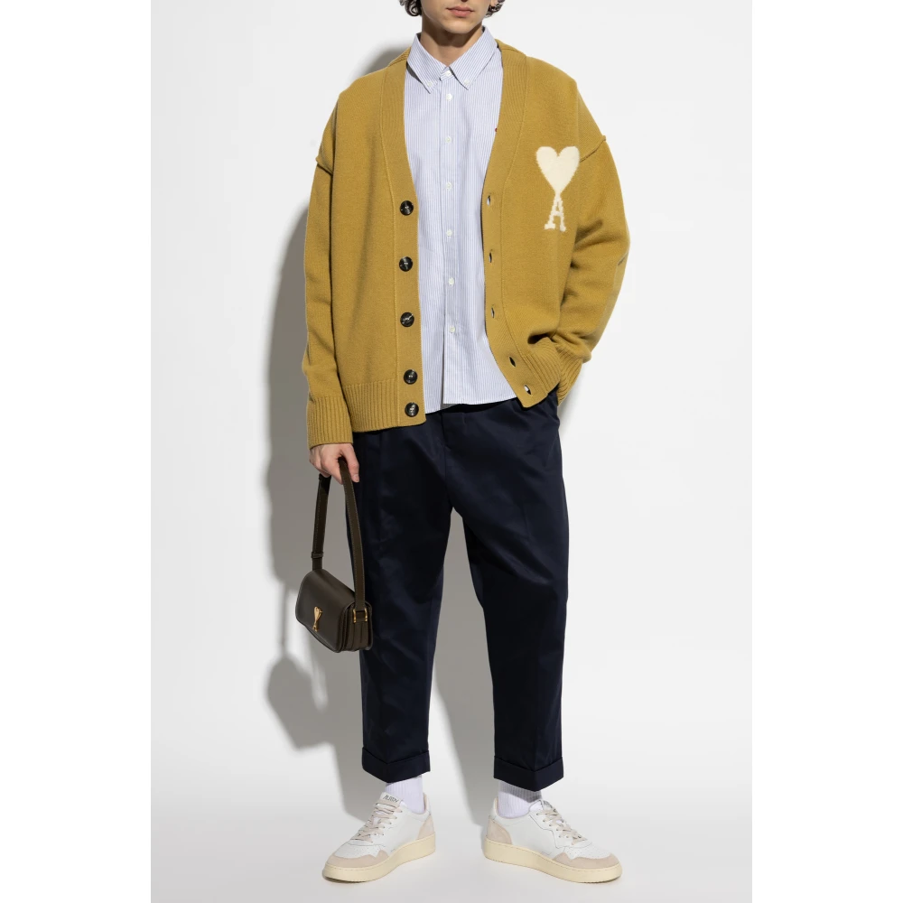 Ami Paris Wol wollen cardigan Green Heren