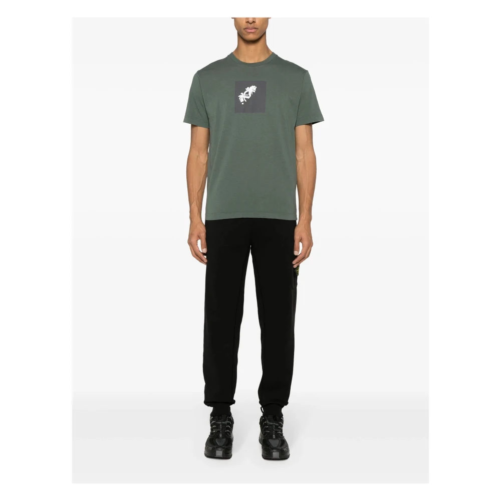 Stone Island Zwarte Stijlvolle Broek Black Heren