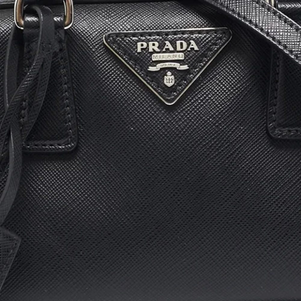 Prada Vintage Pre-owned Leather prada-bags Black Dames