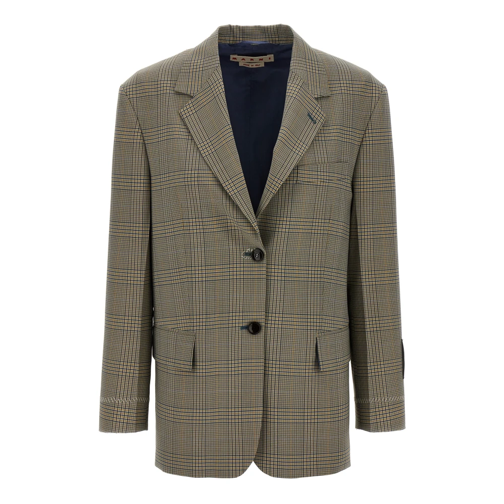 Marni Women's Multicolor Prince Of Wales Blazer - Blazers - Xs - Jackets