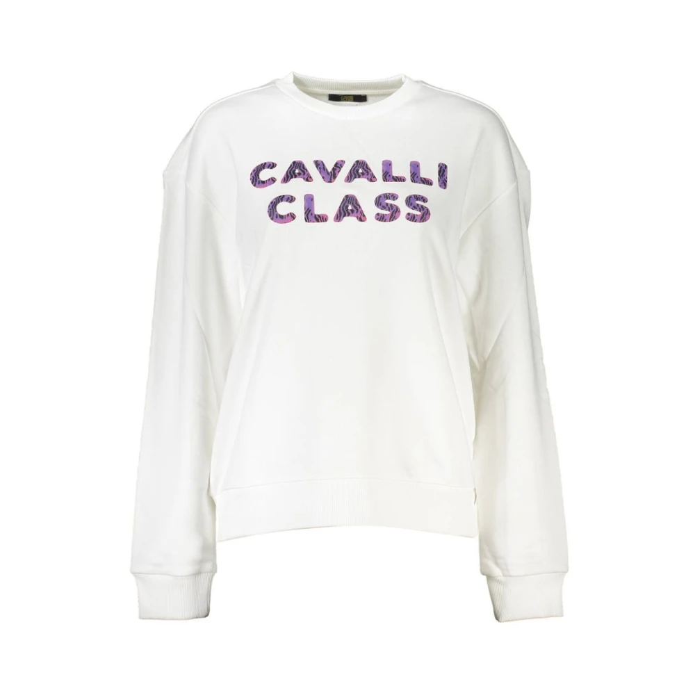 Cavalli Class Women's White Sweatshirts, Xs, Jumper Chic Comfort