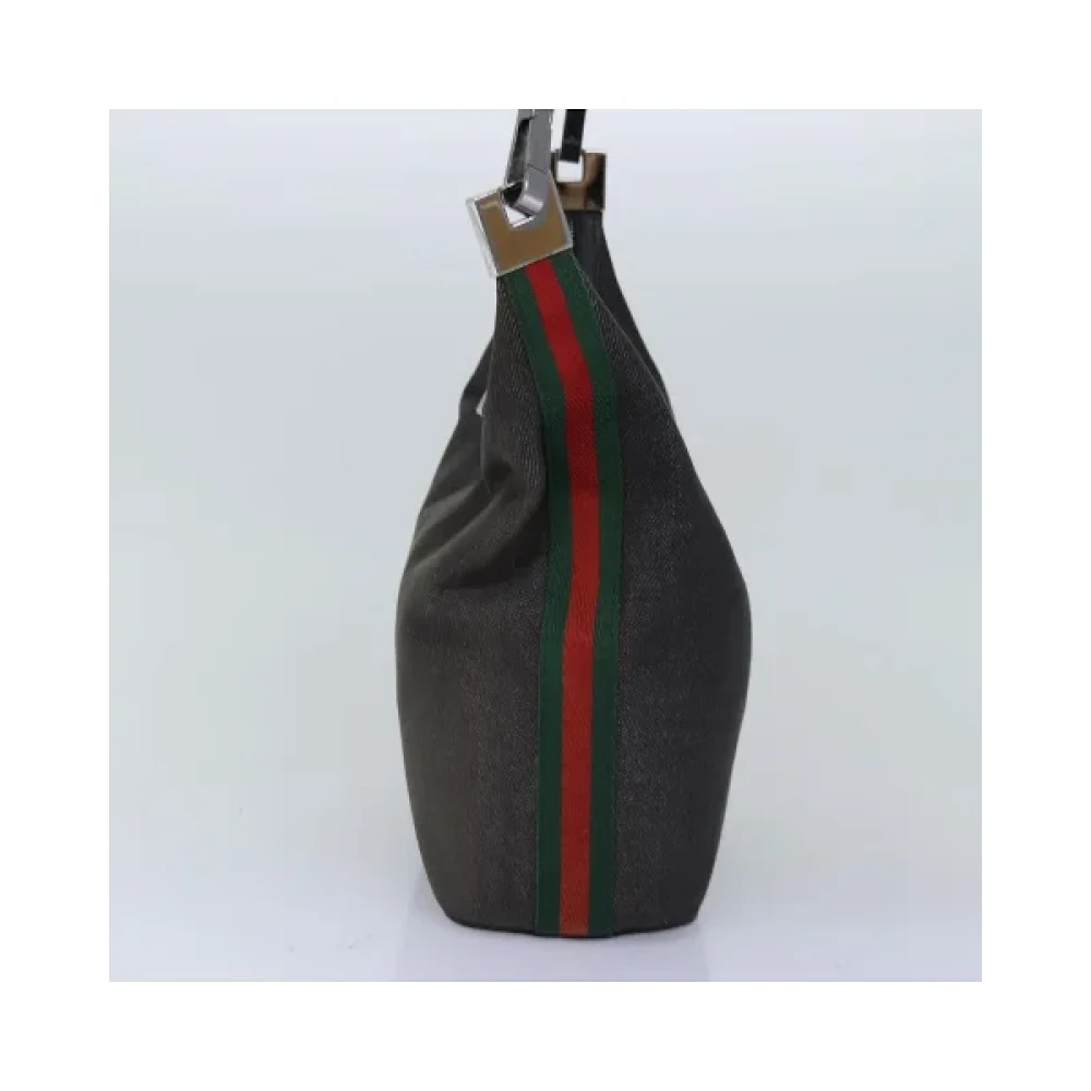 Gucci Vintage Pre-owned Cotton gucci-bags Gray Dames