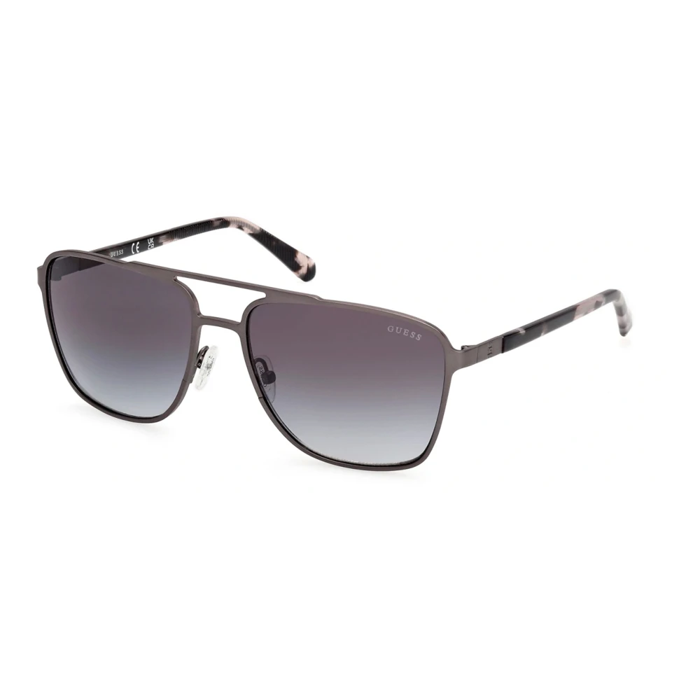 Guess Gray Sunglasses, Female, 60 Mm, Stylish Sunglasses In Dark Ruthenium/Grey