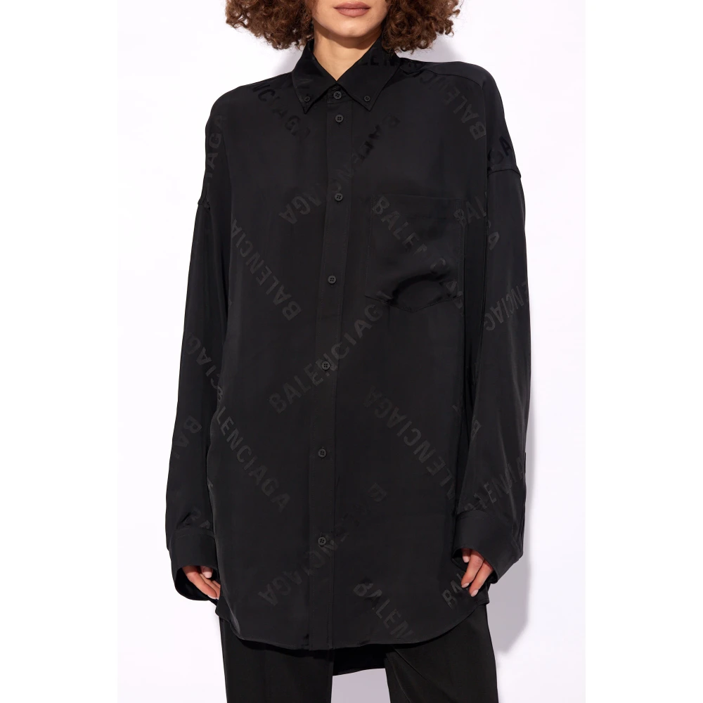 Balenciaga Oversized shirt Black Dames