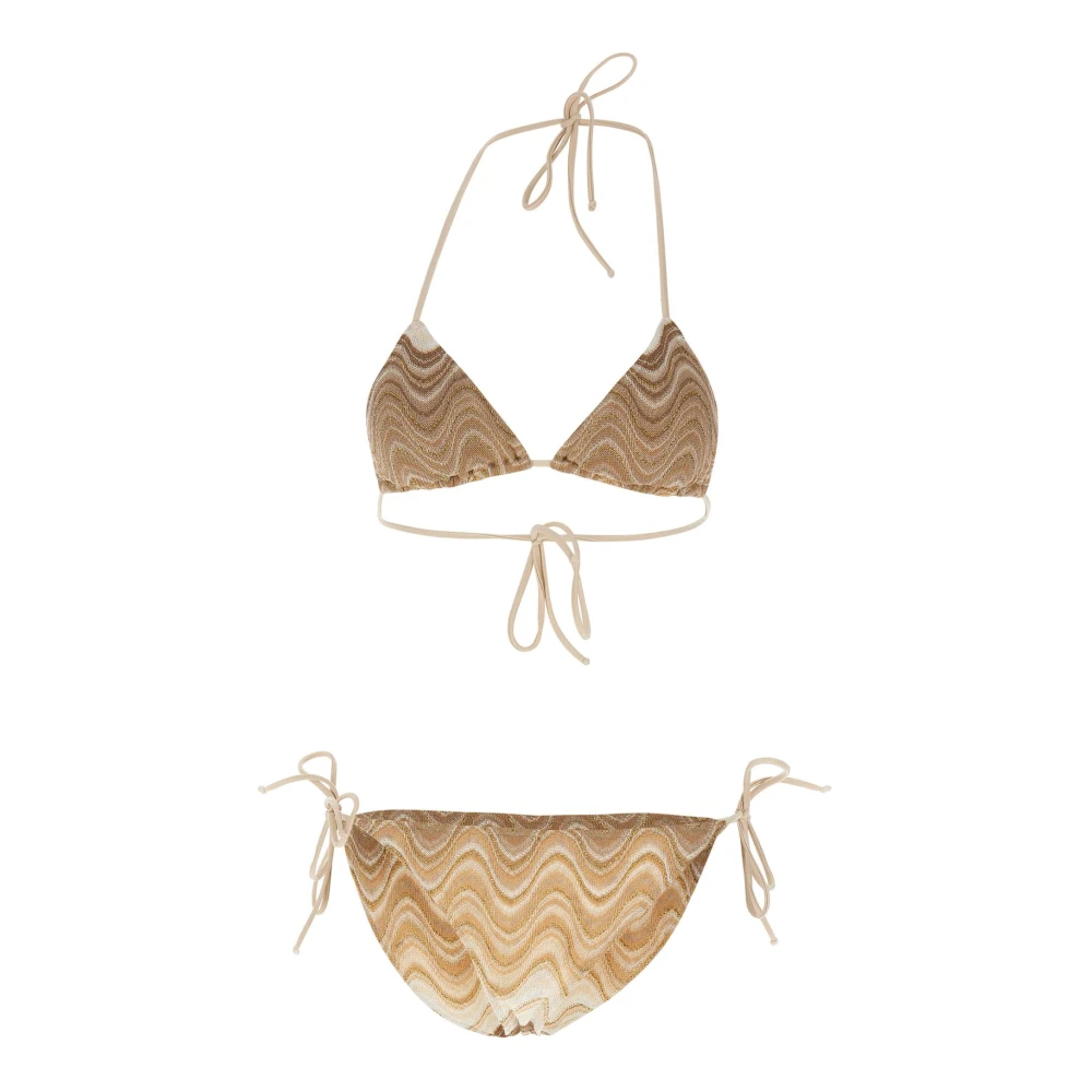 Mc2 Saint Barth Women's Beige Bikinis, M, Levyne Bikini