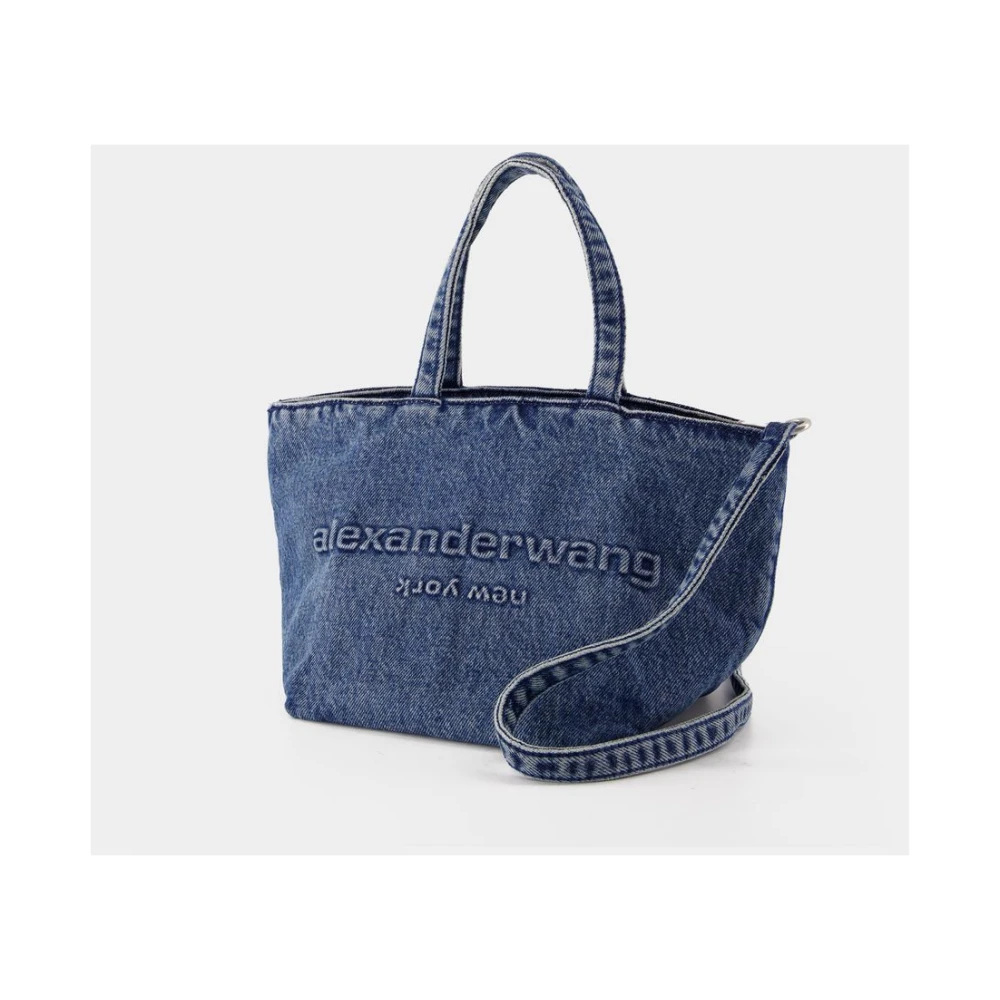 alexander wang Blauwe Katoenen Winkel Tas Blue Dames