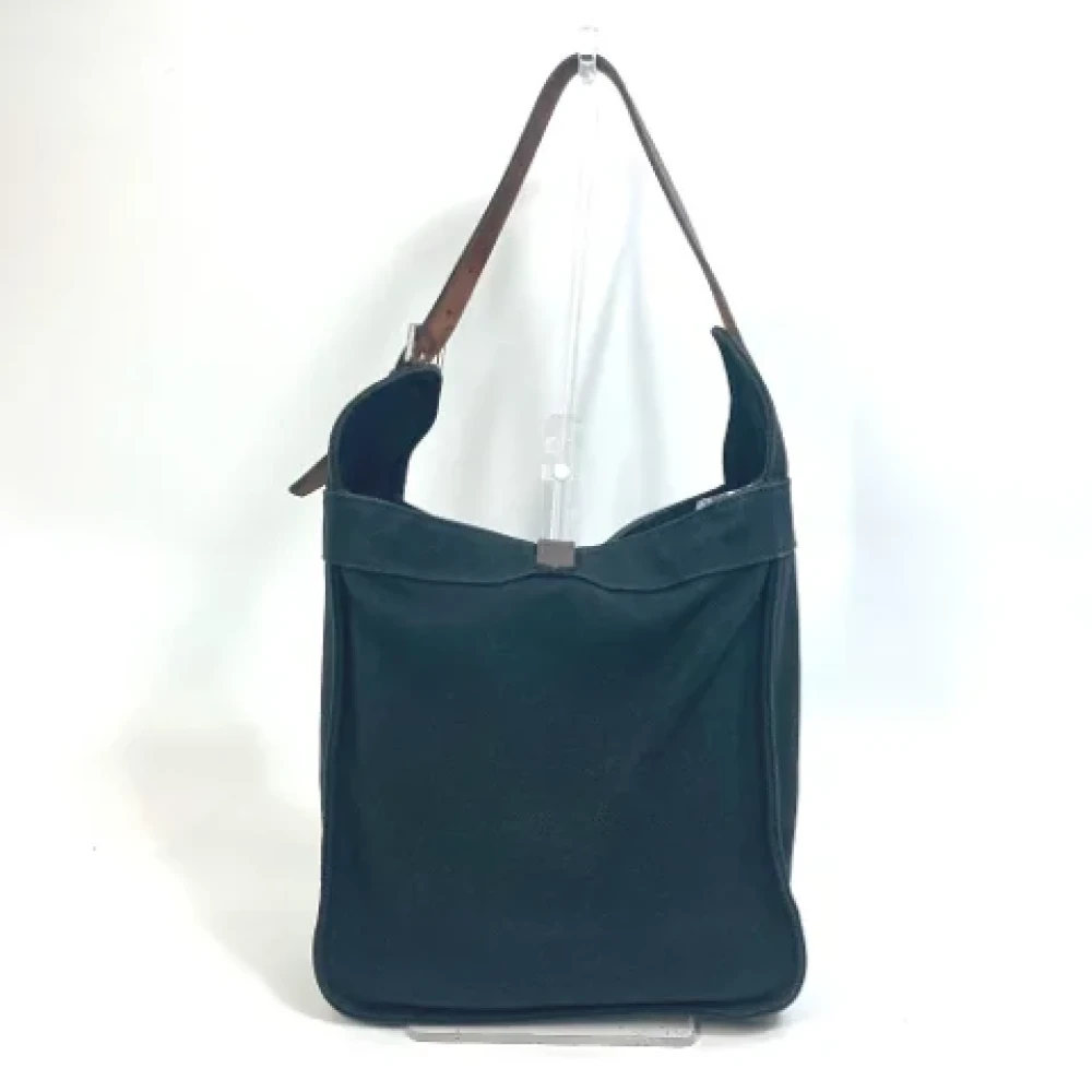 Hermès Vintage Pre-owned Fabric shoulder-bags Black Dames