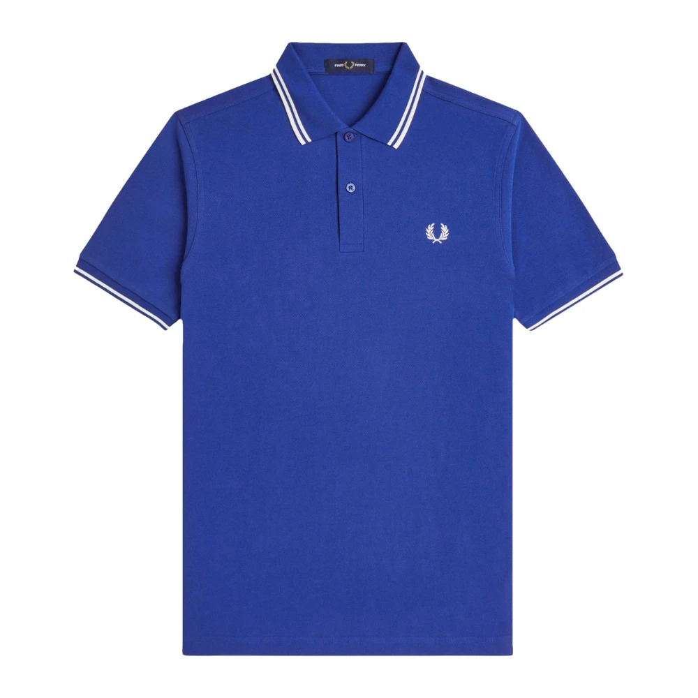 Fred Perry Men's Blue Polo Shirts, 2XL, M3600 Twin Tipped Polo Shirt