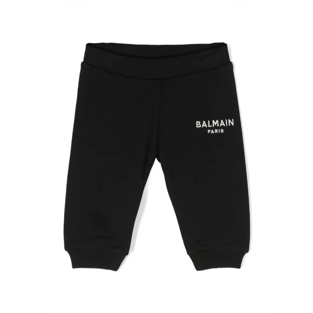 Balmain Girls Black Jogger Trousers For - Sweatpants - 9 M - Kids