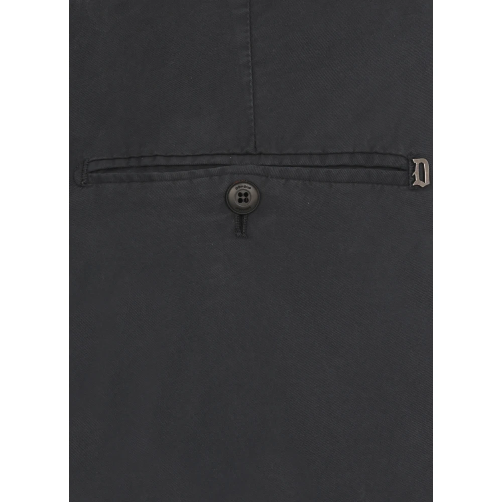 Dondup Blauwe Katoenen Broek met Zakken Blue Heren