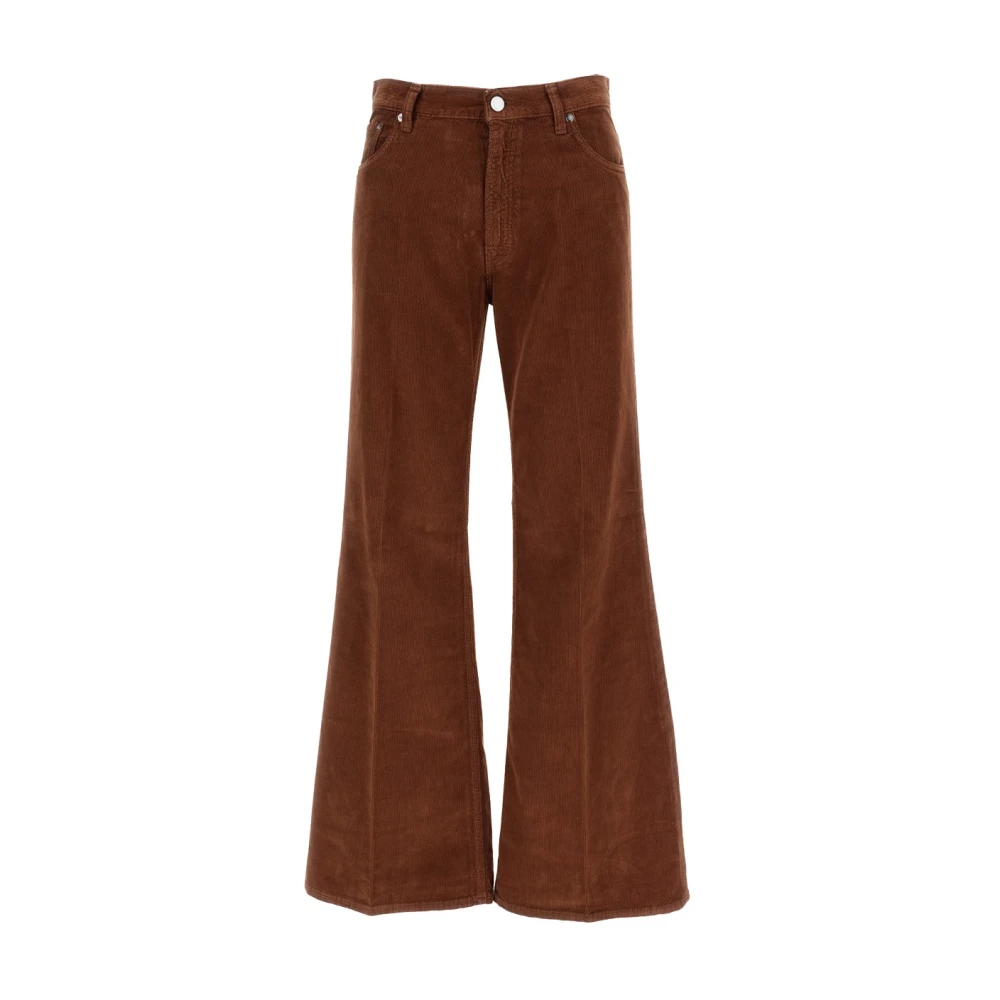 Haikure Brown Wide Trousers - Female - Wide Trousers - W24 - Trousers