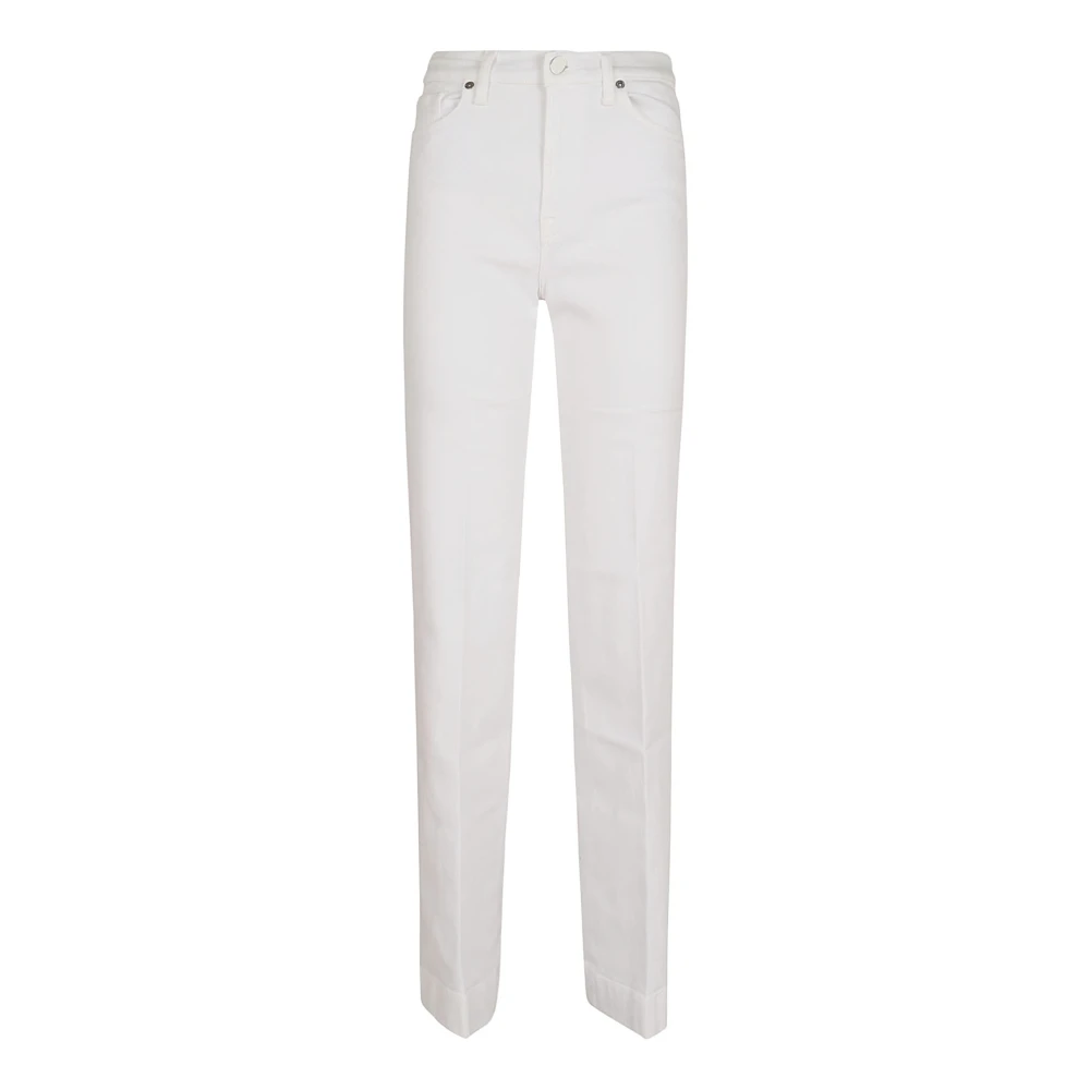 7 For All Mankind Witte Modern Dojo LuxVinSol Jeans White Dames