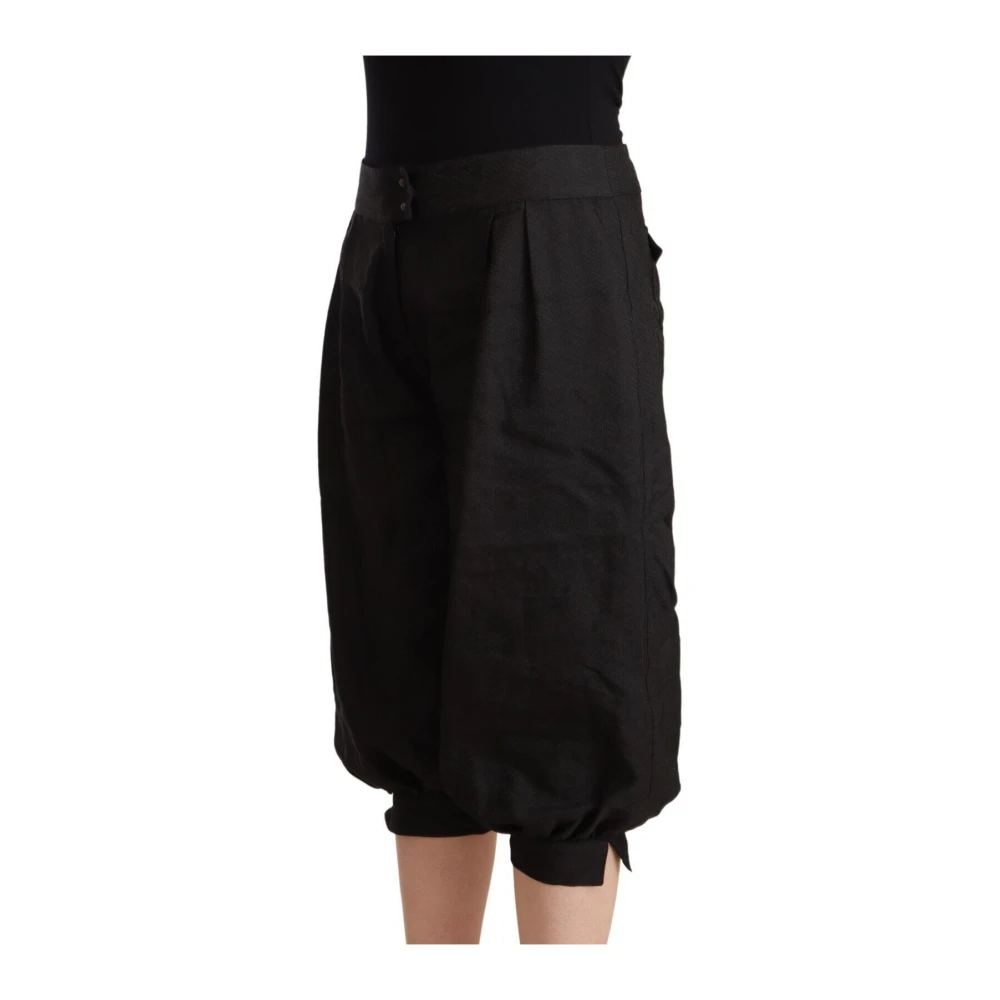 Gianfranco Ferré Chique Mid Waist Harembroek Black Dames