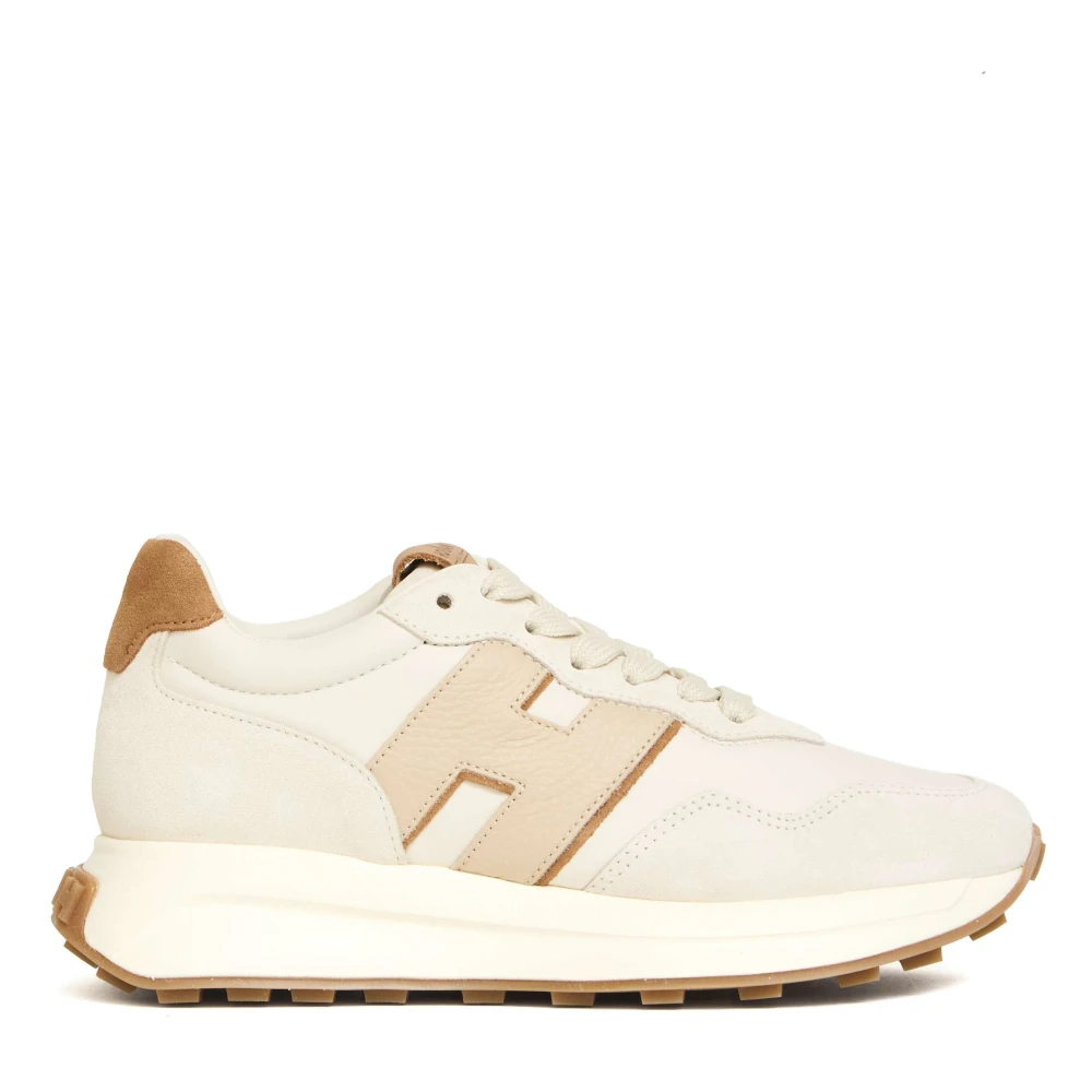Hogan Retrorun Bimateriale Dames Schoenen Wit