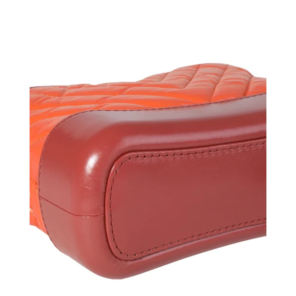 Chanel Vintage Pre-owned Leather crossbody-bags Orange Dames