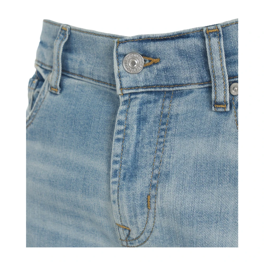 7 For All Mankind Blauwe Slimmy Jeans voor Mannen Blue Heren