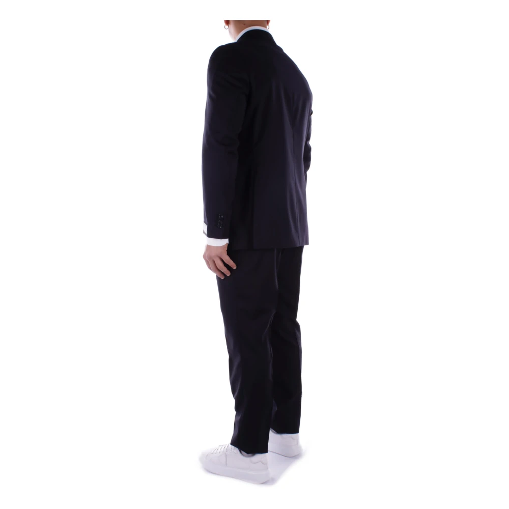 Tagliatore Single Breasted Suits Blue Heren