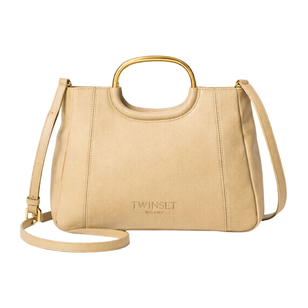 Twinset Women's Beige Handbags, One Size, Shopper Bag