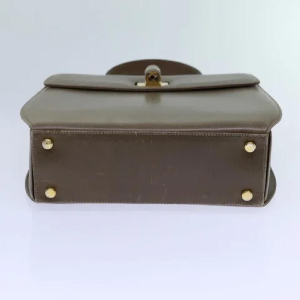 Salvatore Ferragamo Pre-owned Leather handbags Brown Dames