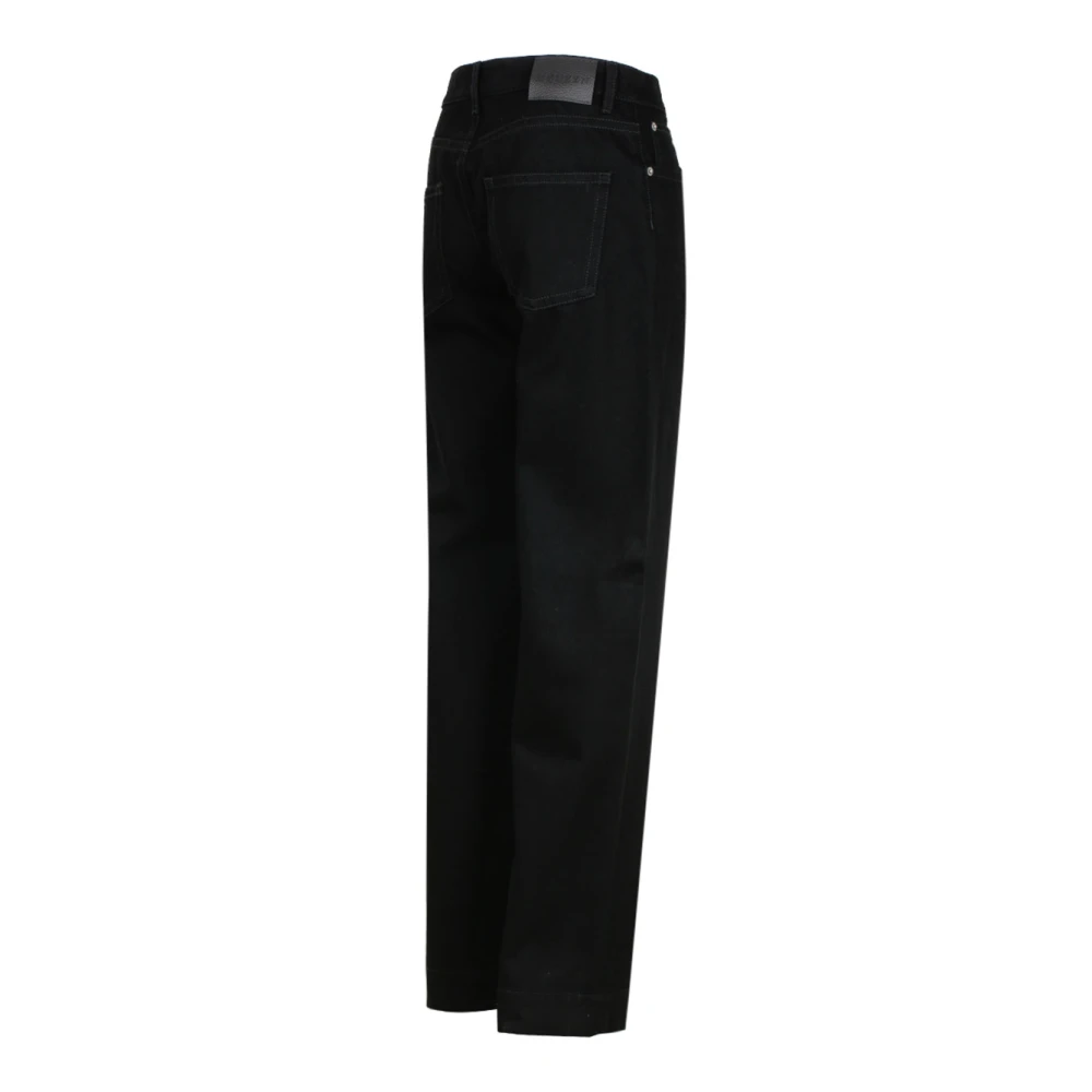 alexander mcqueen Zwarte Wijde Pijp Jeans Black Heren