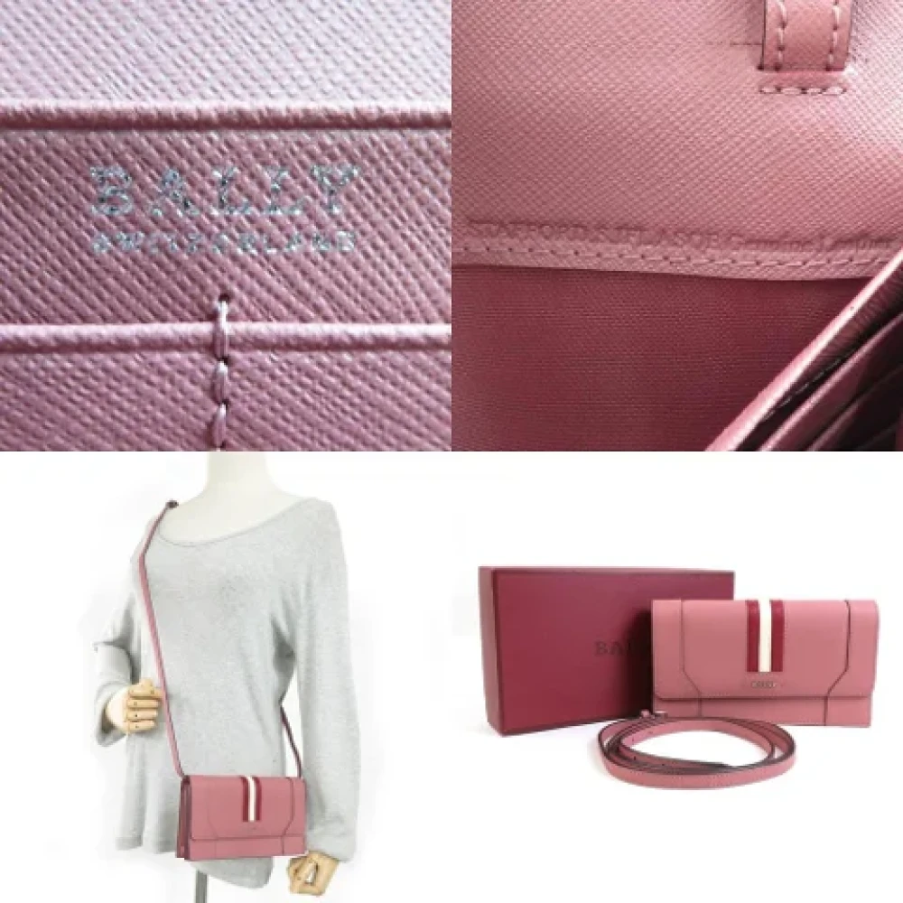 Bally Pre-owned Leather wallets Pink Dames