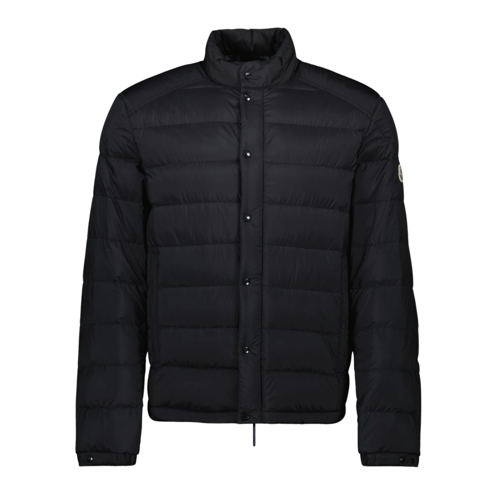 Moncler Zwarte Nylon Donsjas Lente-Zomer 2025 Black Heren
