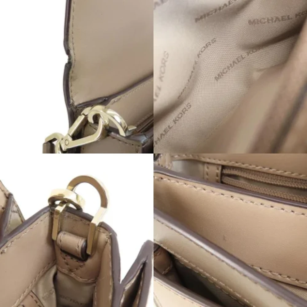 Michael Kors Pre-owned Leather shoulder-bags Beige Dames