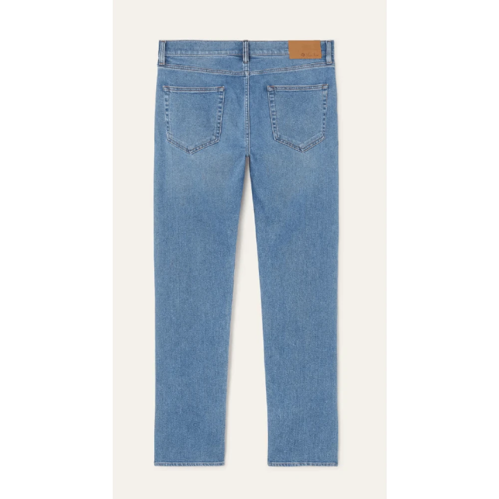 Loro Piana Luxe zachte katoenen broek Blue Heren
