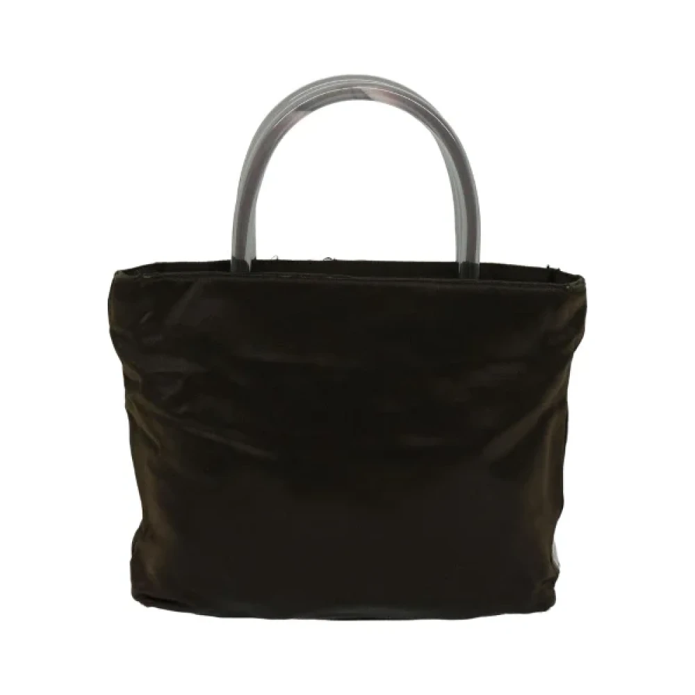 Prada Vintage Pre-owned Satin handbags Brown Dames