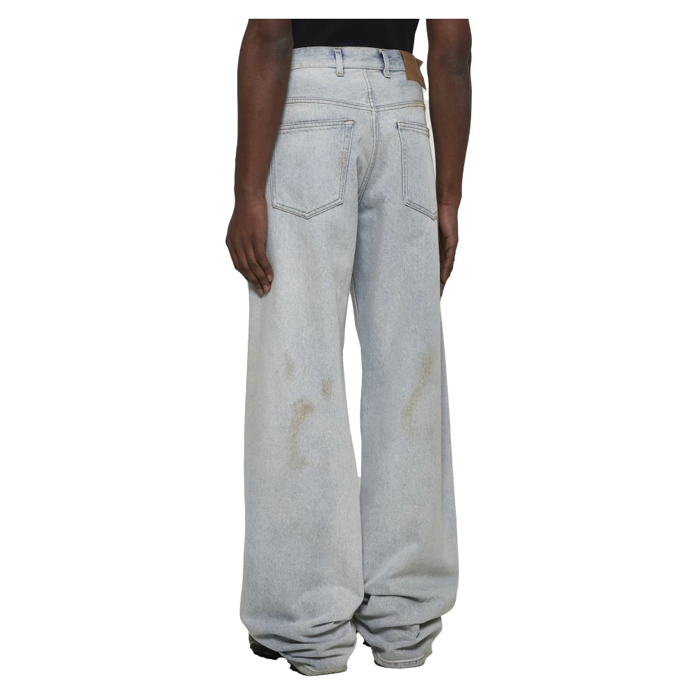 MM6 Maison Margiela Lichtblauwe distressed denim jeans Blue Heren