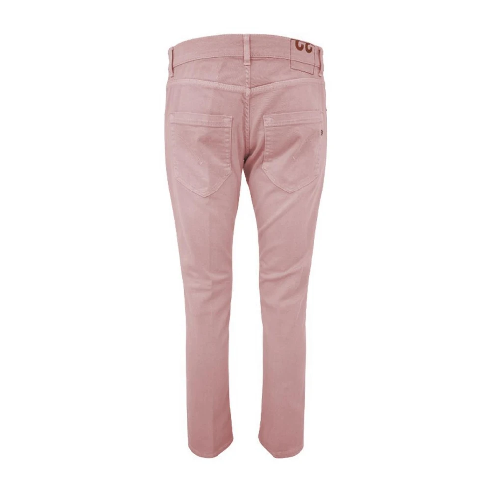 Dondup Roze katoenen vijf-pocket broek Pink Heren