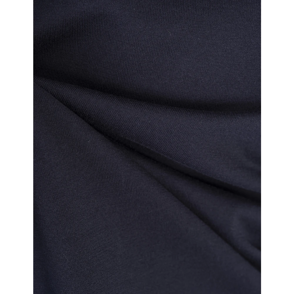 Kiton Blauwe Katoenen Crew Neck Sweater Blue Heren