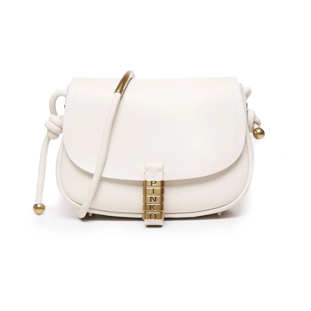 Pinko Witte Schoudertas met Zijknopen White Dames