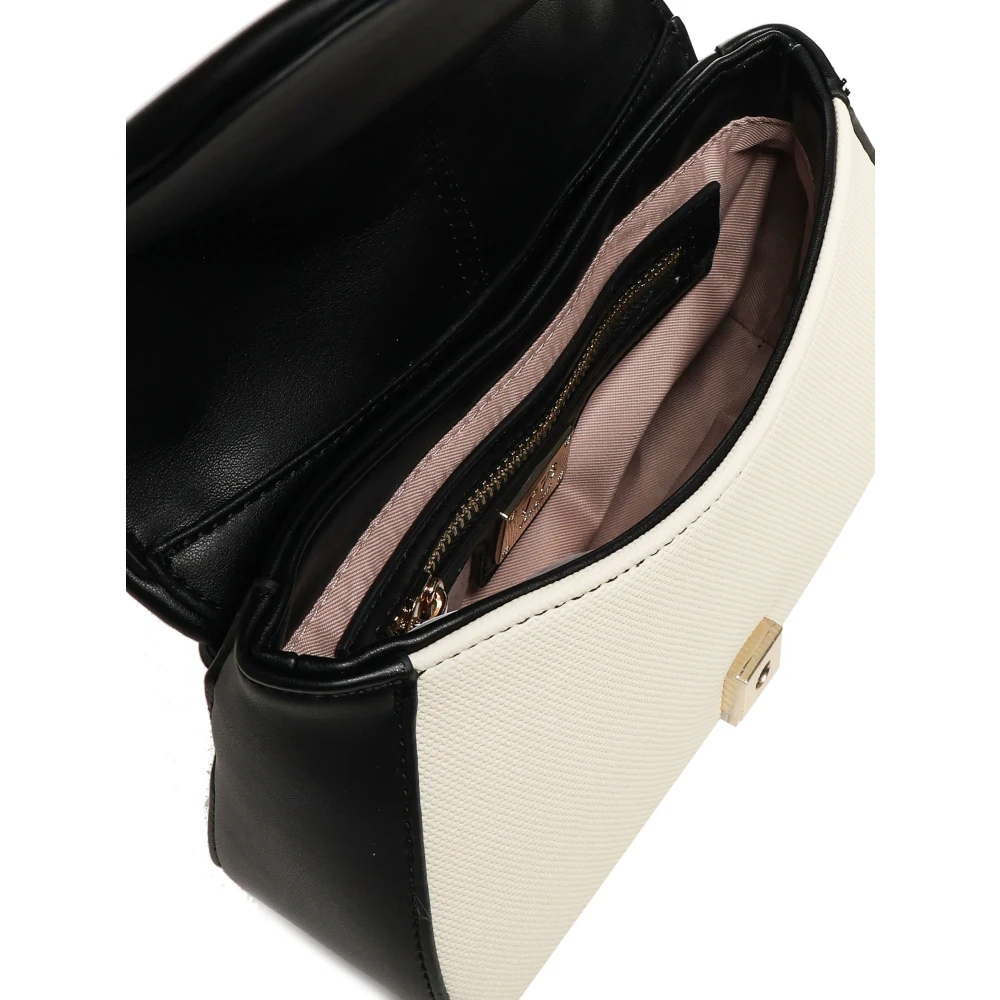 V73 Witte Crossbody Tas met Hangslot Sluiting White Dames