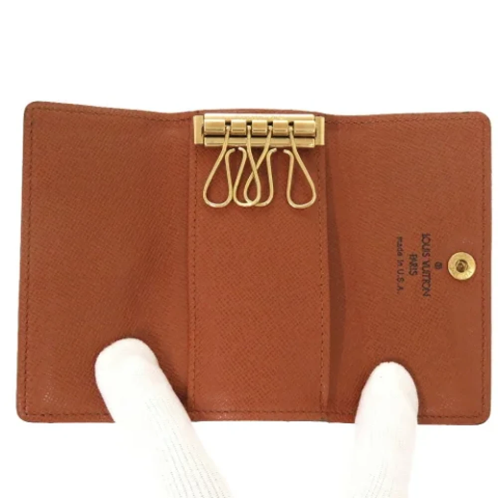 Louis Vuitton Vintage Pre-owned Fabric key-holders Brown Dames