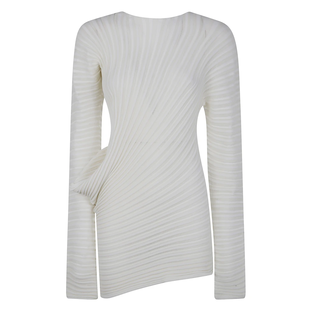 Issey Miyake Flowy Top voor Gestroomlijnde Look White Dames