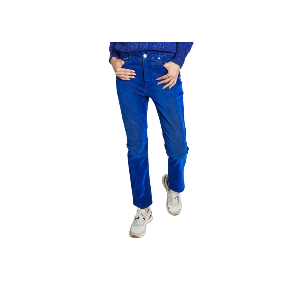 Bellerose Pamy Jeans - 5-Fickor, Lätt Stretch, Normal Midja, Raka Ben Blue, Dam