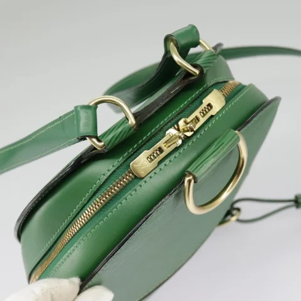 Louis Vuitton Vintage Pre-owned Leather backpacks Green Dames